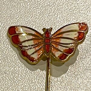 Vintage Cloisonné Butterfly Pin
